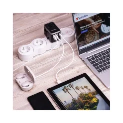 Verbatim UTA-04 Plastic Travel Power Adapter, Black (49546)