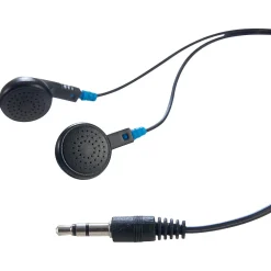 Verbatim Wired Ambient Sound Headphones, Black, 50/Carton (99711CT)