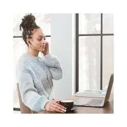 Verbatim Wired Ambient Sound Headphones, Black, 50/Carton (99711CT)