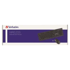 Verbatim Wireless Keyboard and Optical Mouse Combo, Black (70724)