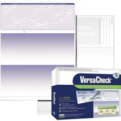 VersaCheck 8.5" x 11" Business Custom Checks, Blue, 250 Sheets/Pack (GLO921800F006)