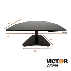 Victor Technology High Rise Adjustable Standing Desk Converter, 28