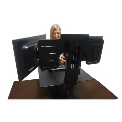 Victor Technology High Rise™ Manual Dual Monitor Standing Desk, 28