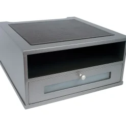 Victor Technology Wood Monitor Riser, Classic Silver (S1175)