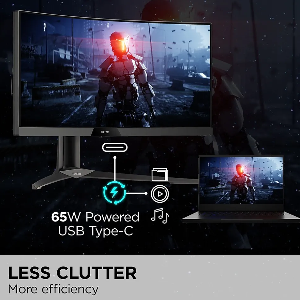 ViewSonic 34" Curved 165Hz LED Gaming Monitor, Black (XG340C-2K)