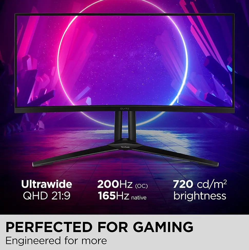 ViewSonic 34" Curved 200Hz LED Gaming Monitor, Black (XG341C-2K)