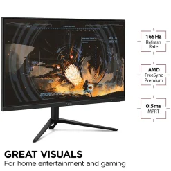 ViewSonic 27" 180Hz LCD Gaming Monitor, Black (VX2728J-2K)