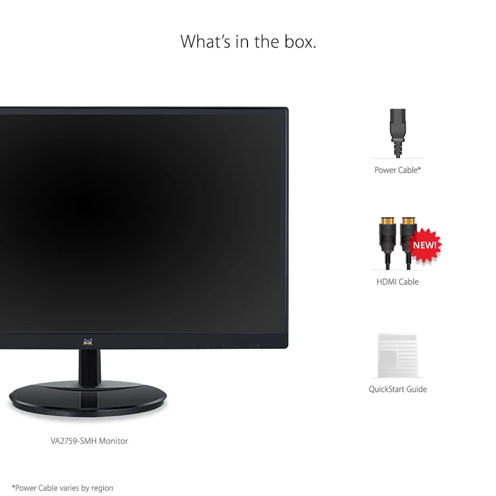 ViewSonic 27" 100Hz LCD Monitor, Black (VA2759-SMH)