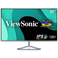 ViewSonic 32" 75Hz LCD Monitor, Silver/Black (VX3276-MHD)