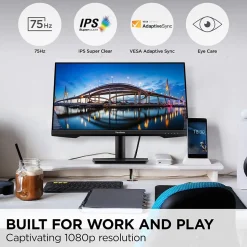 ViewSonic 24" 75Hz LCD Monitor, Black (VA2409M)