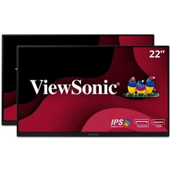 ViewSonic 22" 75Hz LED Dual Pack Head-Only Monitors, Black (VA2256-MHD_H2)