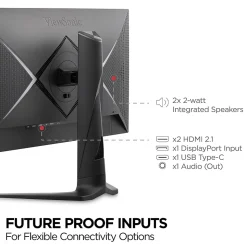 ViewSonic 27'' 240Hz LED Gaming Monitor, Black (XG2736-2K)