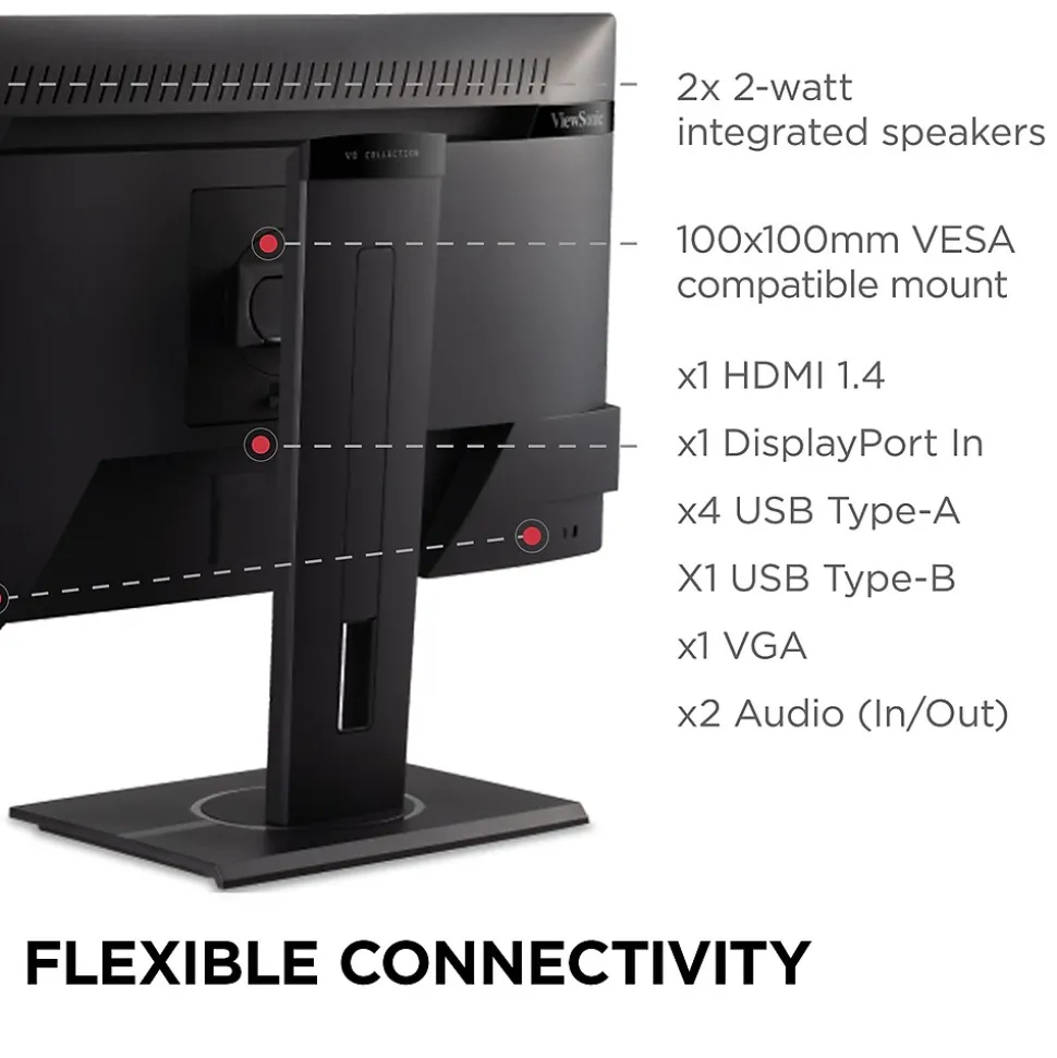 ViewSonic 22" 100Hz LED Monitor, Black (VG2240)