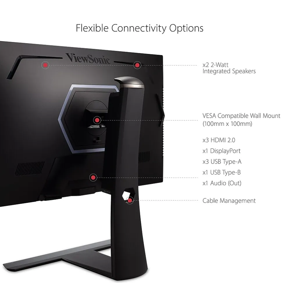 ViewSonic 32" 4K Ultra HD 144Hz LED Gaming Monitor, Black (XG321UG)