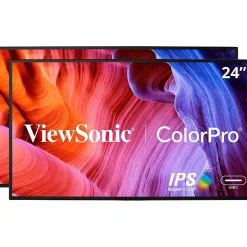 ViewSonic ColorPro 24" 60Hz LED Monitor, Black (VP2468A_H2)