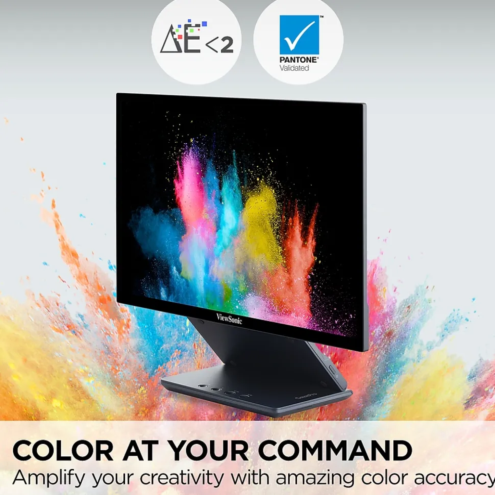 ViewSonic ColorPro 16" 75Hz LED Monitor, Black (VP1656)