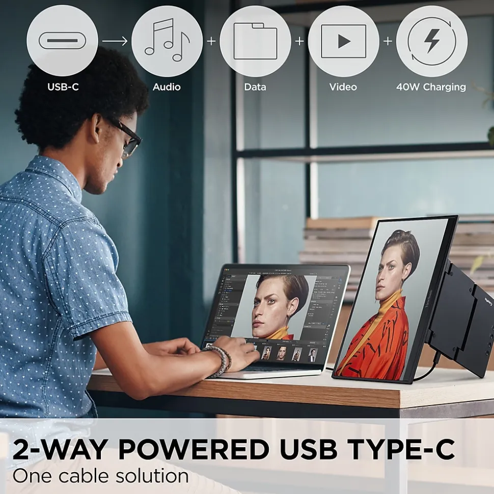 ViewSonic ColorPro 16" 75Hz LED Monitor, Black (VP1656)