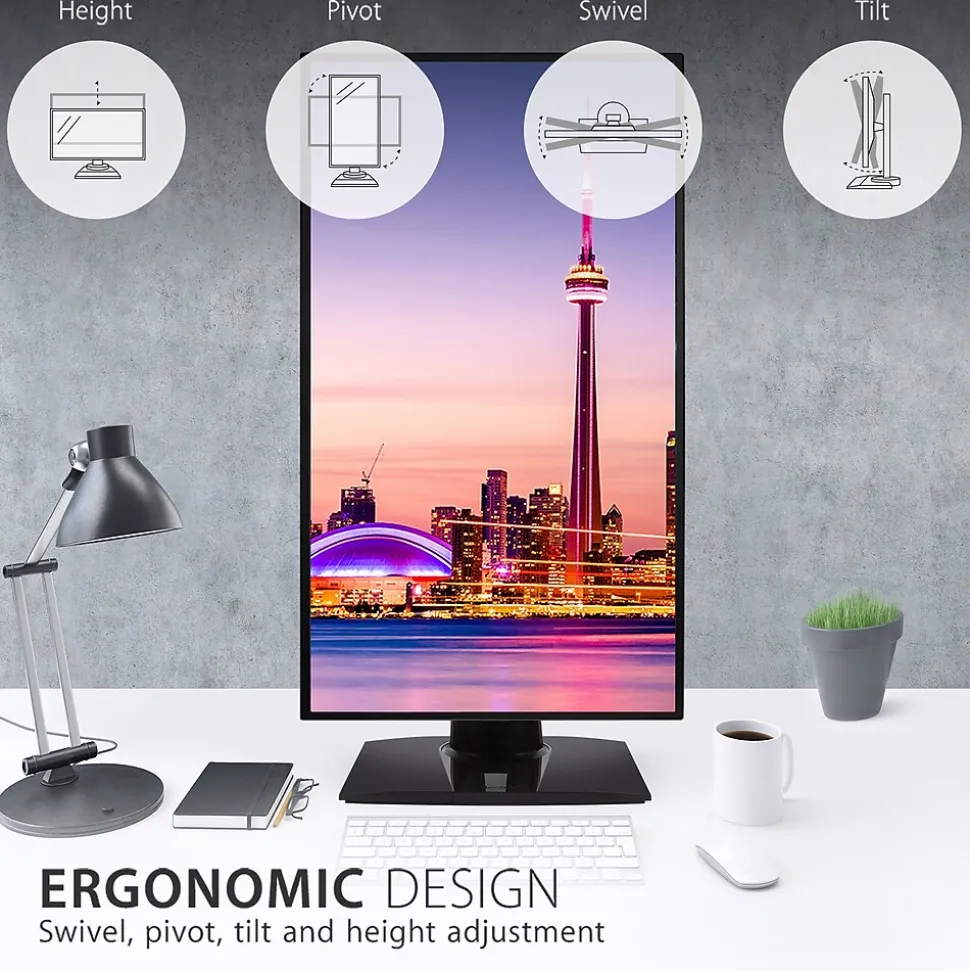 ViewSonic ColorPro 27" 4K Ultra HD 60Hz LED Monitor, Black (VP2768A-4K)