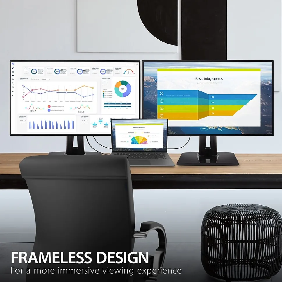 ViewSonic ColorPro 27" 4K Ultra HD 60Hz LED Monitor, Black (VP2768A-4K)