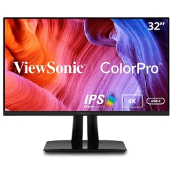 ViewSonic ColorPro 32" 4K Ultra HD 60 Hz LED Monitor, Black (VP3256-4K)