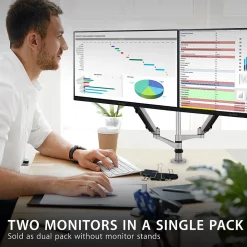 ViewSonic Dual Pack Head-Only 24" 100 Hz LED Monitor, Black (VA2456-MHD_H2)