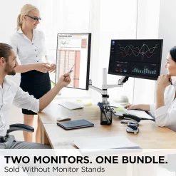 ViewSonic Dual Pack Head-Only 24" 60Hz LCD Monitor, Black (VG2448A-2_H2)