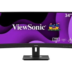 ViewSonic Ergonomic 34" Curved 100Hz LED Monitor, Black (VG3456C)
