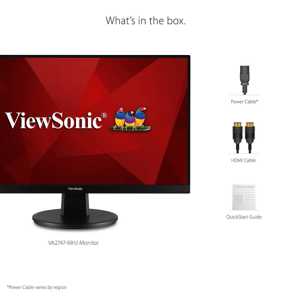 ViewSonic Ergonomic 27" 100Hz LED Monitor, Black (VA2747-MHJ)
