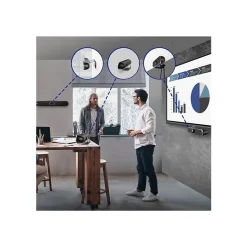 Viewsonic 4K (3840 x 2160) Wide-Angle Conference Webcam, 8 Megapixels, Black (VB-CAM-201)