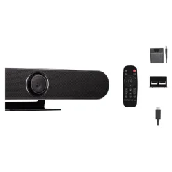 Viewsonic 4K (3840 x 2160) Wide-Angle Conference Webcam, 8 Megapixels, Black (VB-CAM-201)