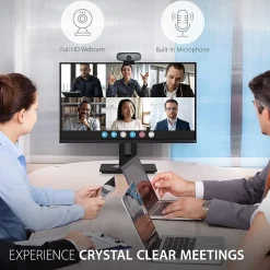 Viewsonic 1080p USB Camera with Stereo Microphone Zoom, Gray (VB-CAM-002)