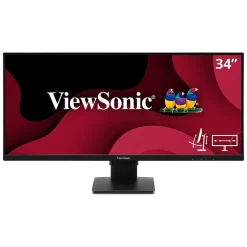 ViewSonic UltraWide WQHD 34" 75 Hz LCD Monitor, Black (VA3456-MHDJ)