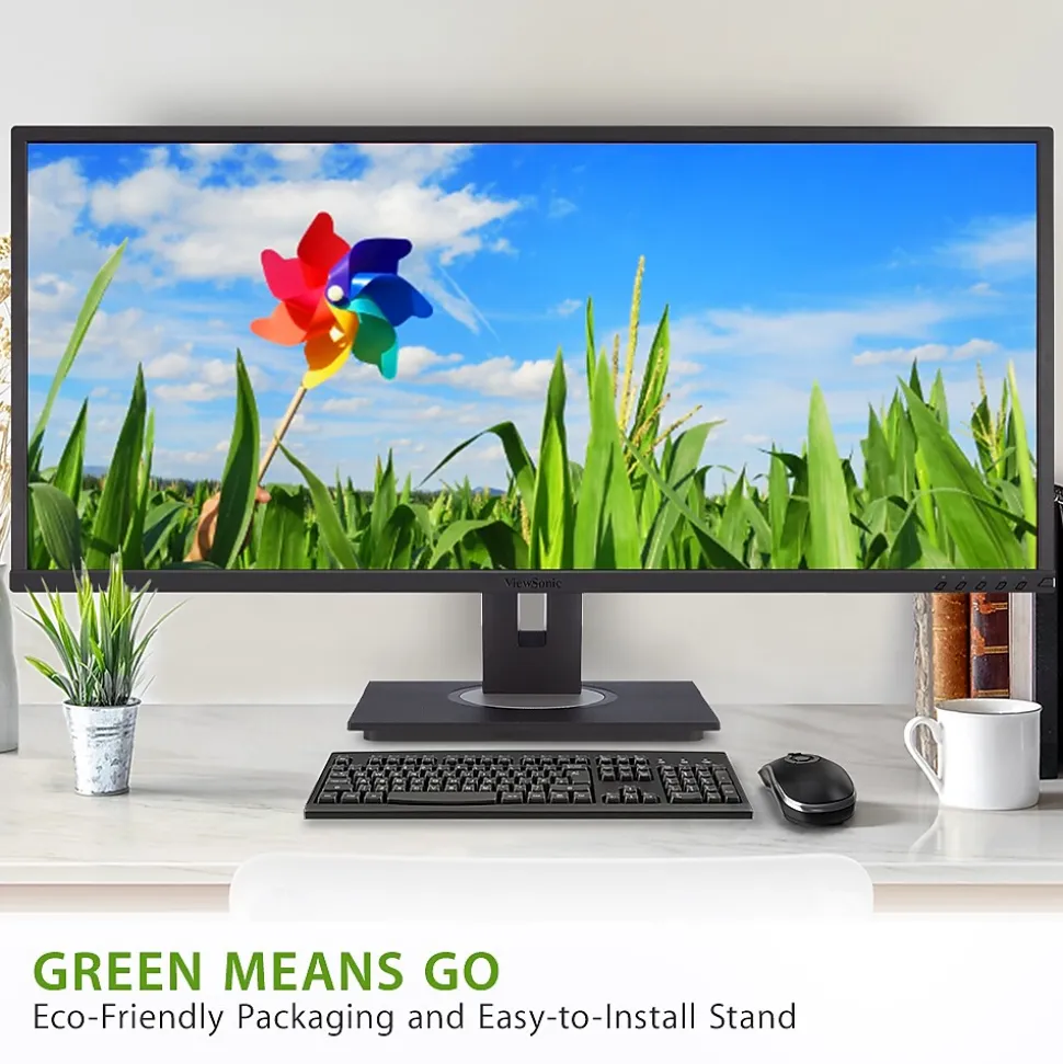 ViewSonic UltraWide WQHD 34" 60 Hz LCD Monitor, Black (VG3456)