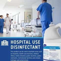 Virex II 256 Cleaner Disinfectants, Mint, 128 oz., 4/Carton (04332)