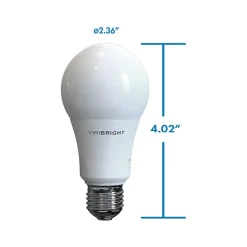 Viribright Pro 9-Watt Cool White LED General-Purpose Bulb, 50/Box (640339-50P)