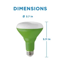 Viribright Virigrow 9-Watt Full-Spectrum LED Grow Light Bulb, 4/Box (290103-4)