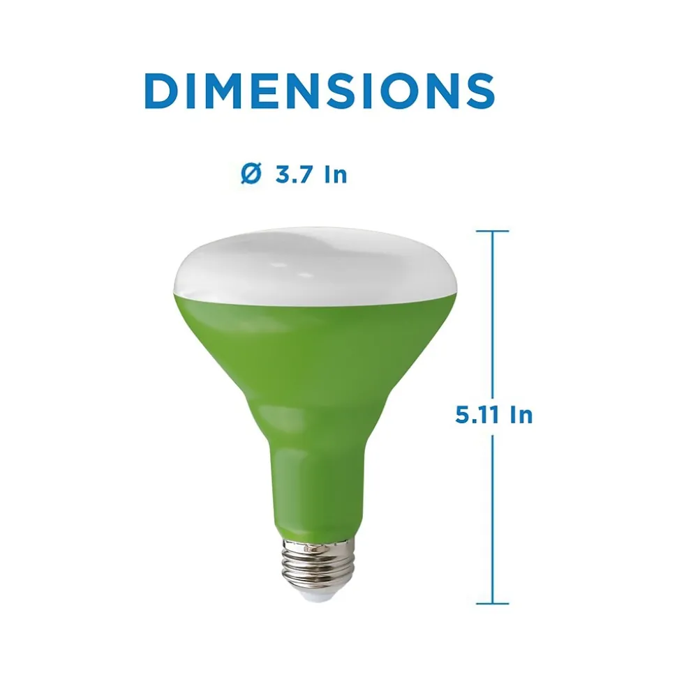 Viribright Virigrow 9-Watt Full-Spectrum LED Grow Light Bulb, 4/Box (290103-4)