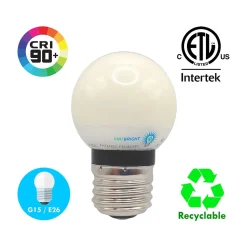 Viribright 2-Watt Cool White LED Bulb, Dozen (74565-12)