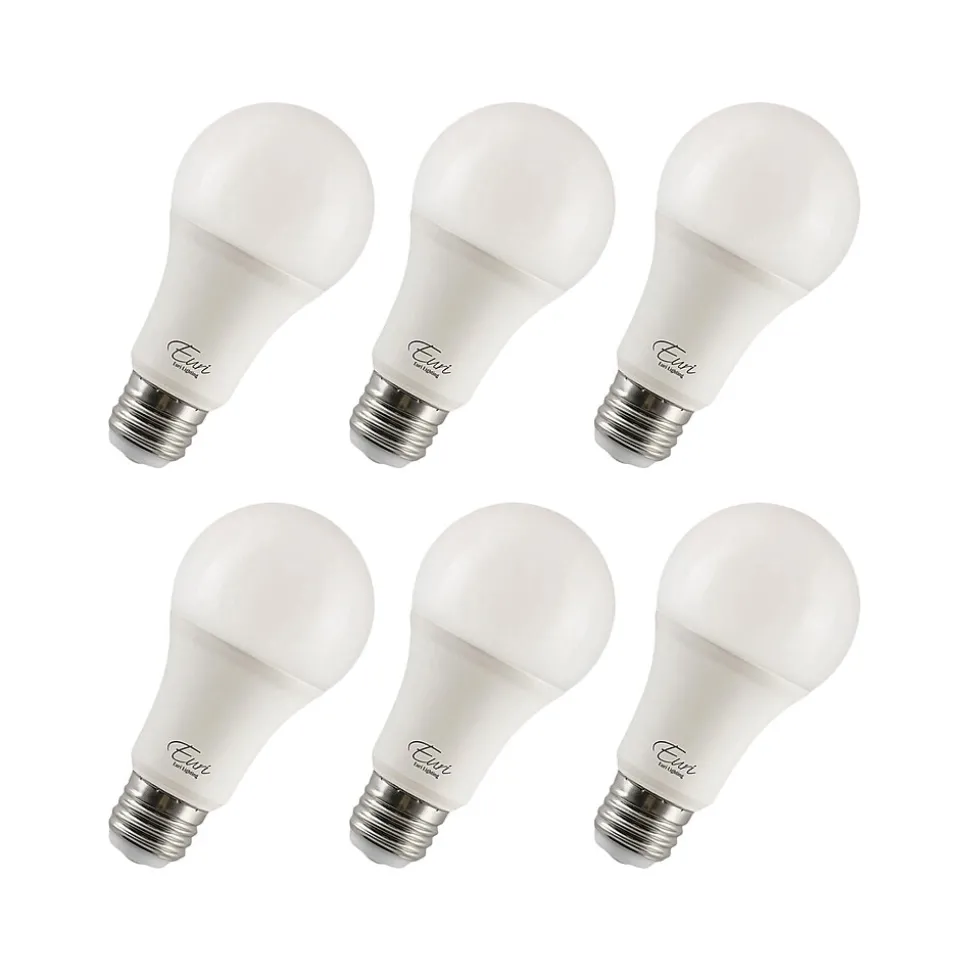 Viribright 4/8/12-Watt Warm White 3-Way LED General-Purpose Bulb, 6/Box (450102-ES)