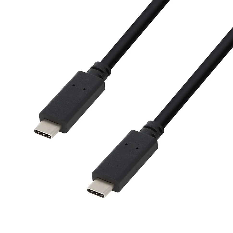 VisionTek 3.28' USB Type-C Cable, Male to Male, Black (901439)
