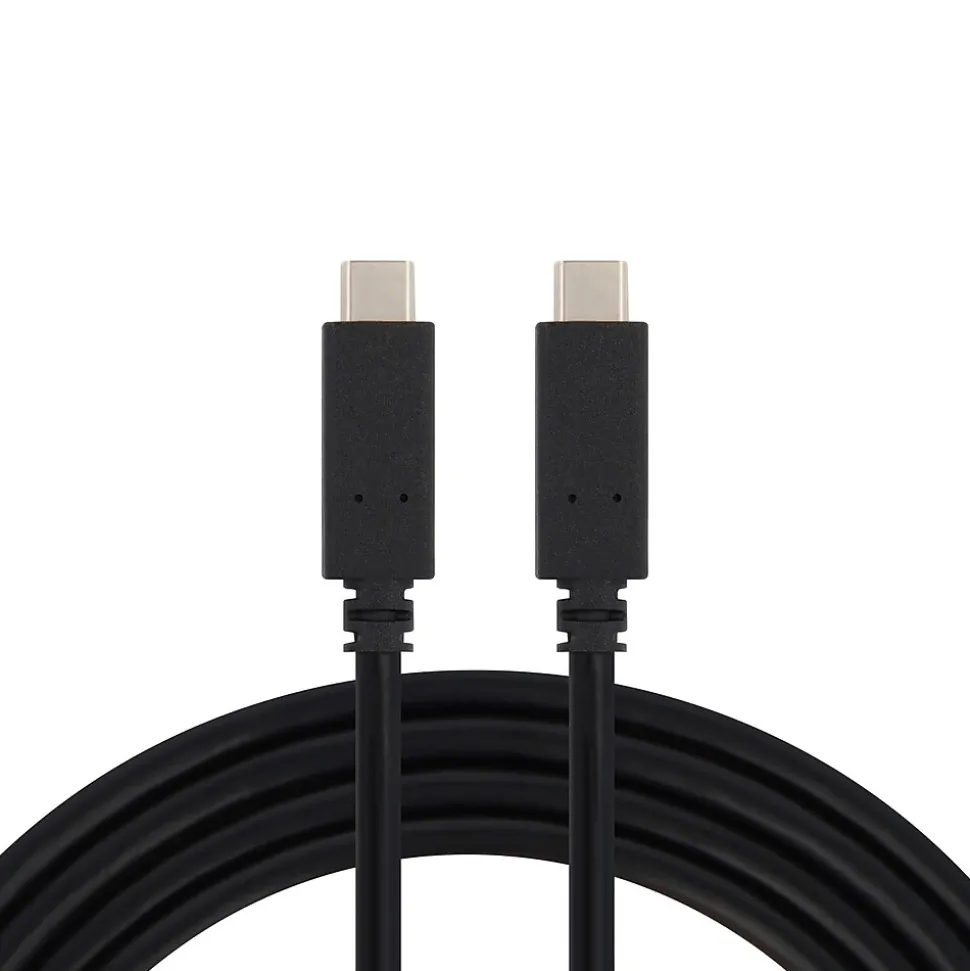 VisionTek 3.28' USB Type-C Cable, Male to Male, Black (901439)