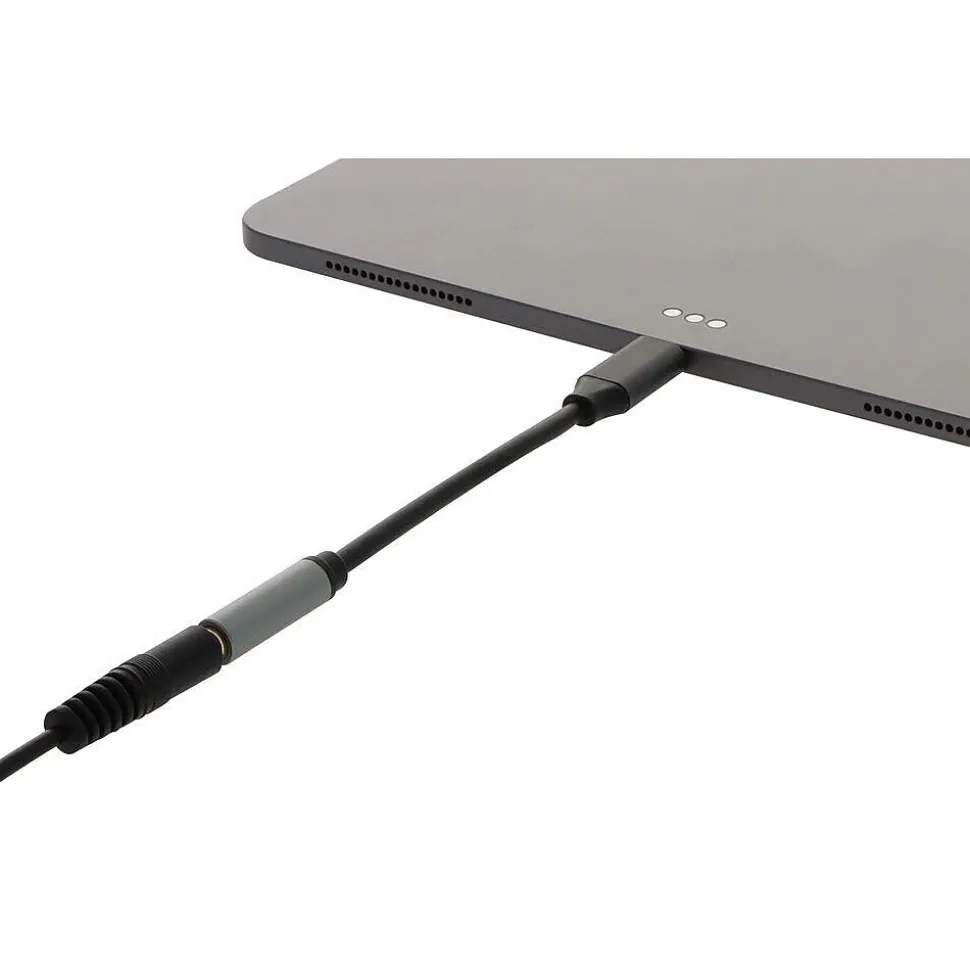 VisionTek USB Type-C to Mini-Phone Stereo Audio Cable, Male to Female, Black (901480)