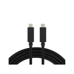 VisionTek USB-C to USB-C 6.56' Cable, Male to Male, Black (901524)