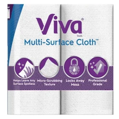 Viva Choose-A-Sheet Multi-Surface Cloth Paper Towels, 2-Ply, 165 Sheets/Roll, 6 Rolls/Pack (53663)