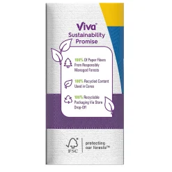 Viva Choose-A-Sheet Multi-Surface Cloth Paper Towels, 2-Ply, 165 Sheets/Roll, 6 Rolls/Pack (53663)