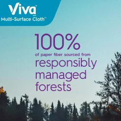 Viva Choose-A-Sheet Multi-Surface Cloth Paper Towels, 2-Ply, 165 Sheets/Roll, 6 Rolls/Pack (53663)