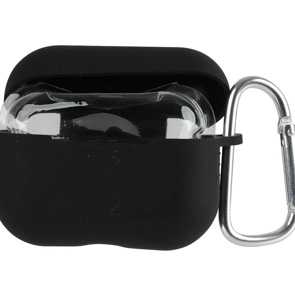 Vivitar Case with Carabiner for AirPods Pro, Black (V90023BLKSTK12)
