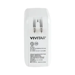 Vivitar PWRFL ProCharger USB-A/USB-C Power Bank, 27000mAh, White (PWR3010-WHT-T35-12)