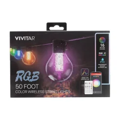 Vivitar Smart RGB Wireless String Light, Multicolor (LBX200-NOC)