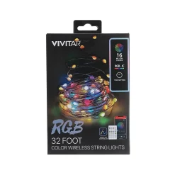 Vivitar Smart RGB Wireless String Light, Multicolor (LBX1032100-NOC)